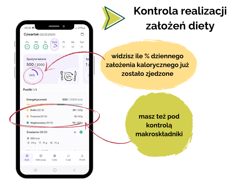 Dieta w aplikacji 4 aplikacja kontrola zalozen
